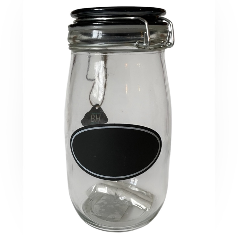 Blue Harbor NEW 51 oz Jar Air Tight Seal Changeable Chalk Label